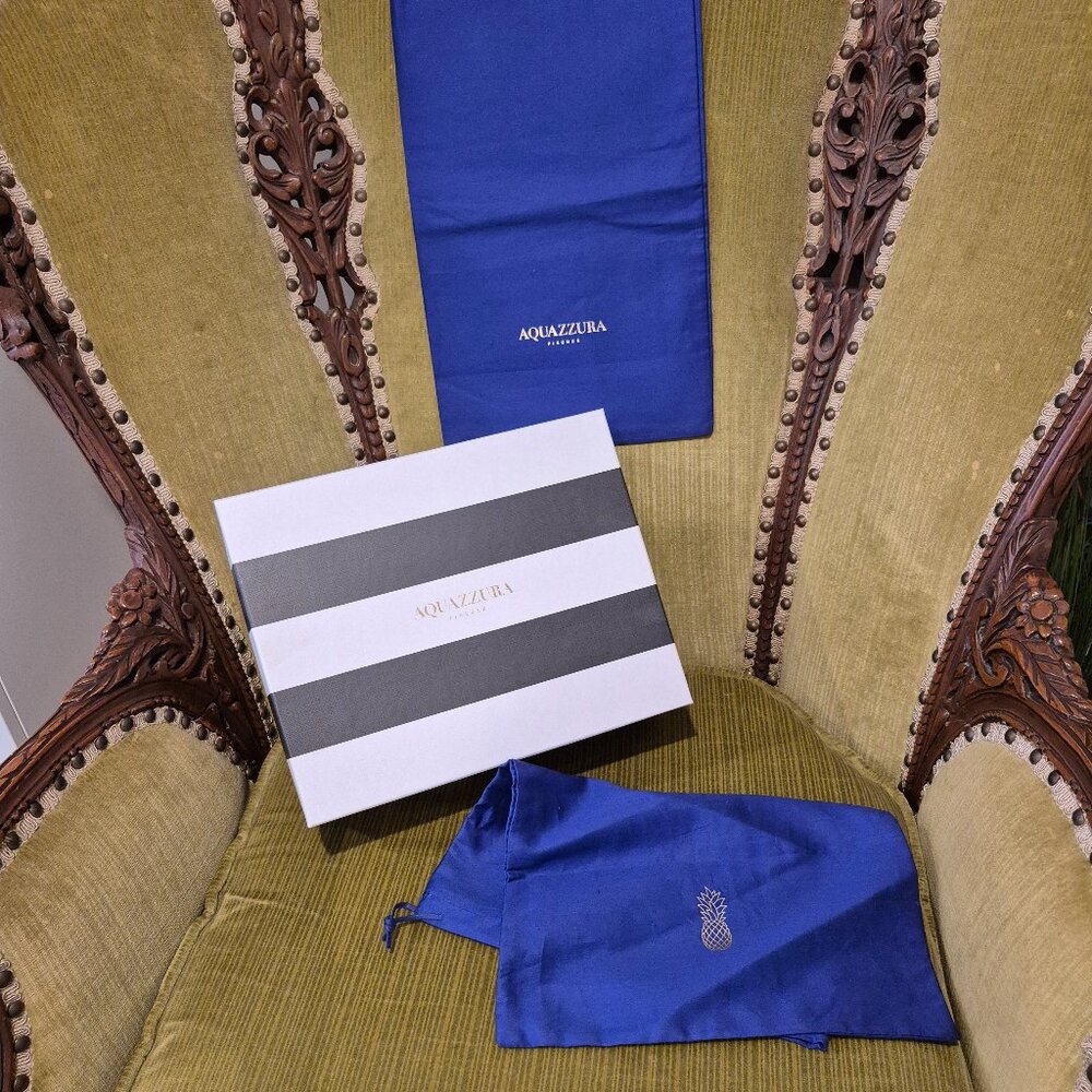 NEW AQUAZZURA box & dust bags